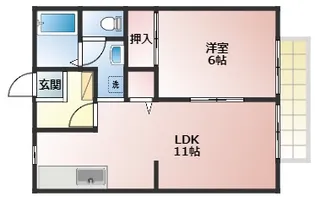 ユーハイツ【2階】の間取り