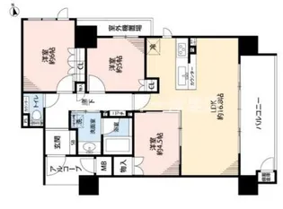 レ・ジェイド四天王寺夕陽丘【2階】の間取り