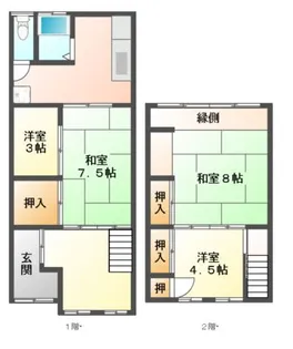 石川県金沢市昭和町【一戸建】の間取り