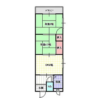 エレガンスシティ【3階】の間取り