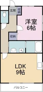 フローラハイツ【1階】の間取り