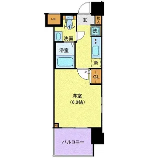 ジェノヴィア白金台グリーンヴェール【9階】の間取り