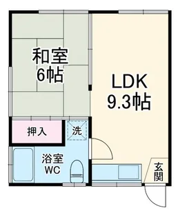 サンダルウッド横浜三ッ沢【2階】の間取り