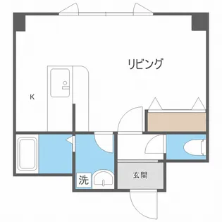 北海道札幌市中央区北五条西26【マンション】の間取り