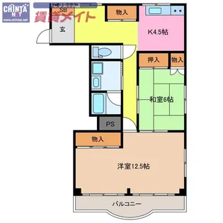 鳥羽リゾートビラ【7階】の間取り