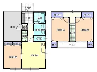 山形県東根市大字羽入【一戸建】の間取り
