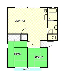 サンシティ21A【2階】の間取り