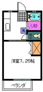 メモリアルシティA【2階】の間取り