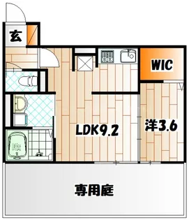 グランメゾン城野【1階】の間取り