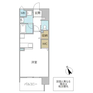 1Rの間取り画像