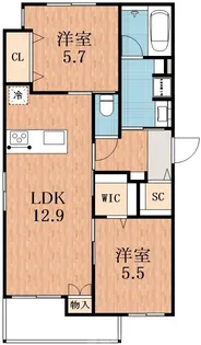 (仮称)大阪市浪速区難波中3丁目ヘーベルメゾン【4階】の間取り