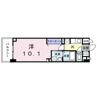 グリーンフィールドH【4階】の間取り