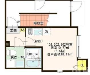 Grande Harmony足立【2階】の間取り