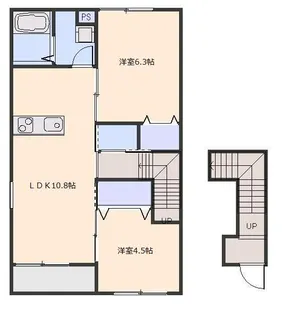 埼玉県蕨市塚越7【アパート】の間取り