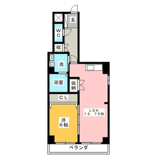日比野マンション【5階】の間取り