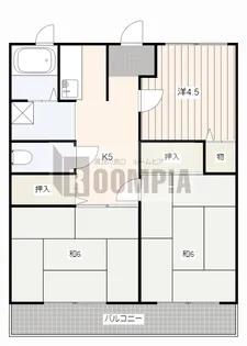 メモリアルOGISO【2階】の間取り