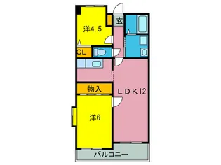 リエス松原【5階】の間取り