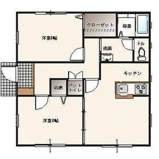 栃木県小山市城北2【一戸建】の間取り