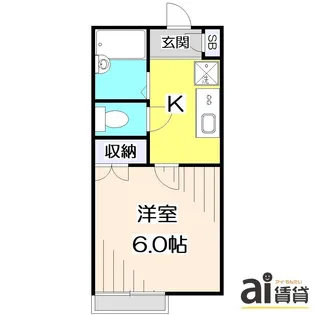 東京都練馬区石神井台1【アパート】の間取り