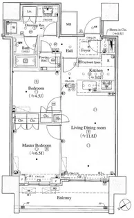 ザ・タワー横浜北仲【14階】の間取り