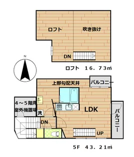 GROVE(グローブ)【5階】の間取り