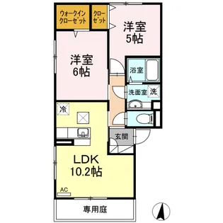 メゾンダイ【1階】の間取り