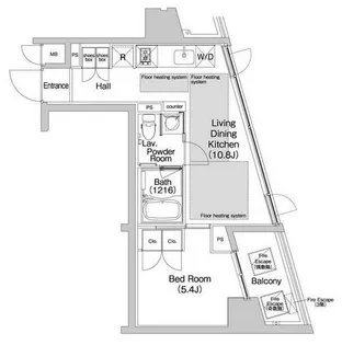 BPRレジデンス渋谷【5階】の間取り