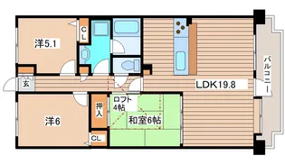 ライオンズガーデン泉中央【10階】の間取り