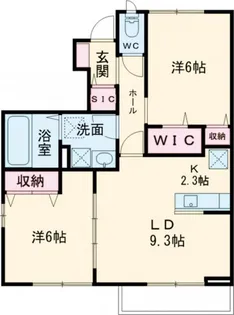 ボナールA【1階】の間取り