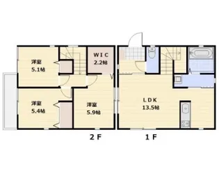埼玉県蕨市中央6【一戸建】の間取り