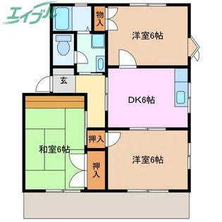 コンフォール A棟【1階】の間取り