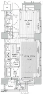 東京都中央区勝どき4【マンション】の間取り