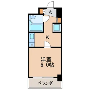 ライオンズマンション東片端【2階】の間取り