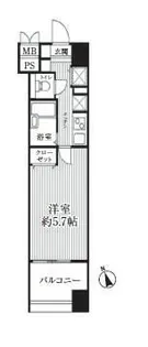 東京都港区南麻布2【マンション】の間取り