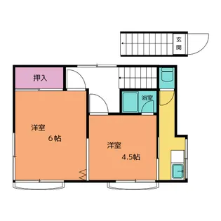 千草荘【2階】の間取り