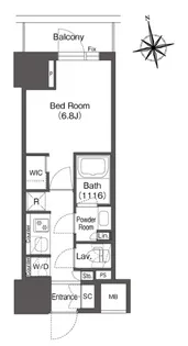 コンフォリア東上野【5階】の間取り