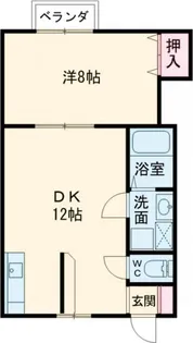 サンライズ山本A【2階】の間取り