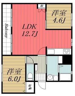 千葉県千葉市美浜区幸町1【マンション】の間取り