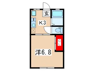 ハイツベガ【1階】の間取り