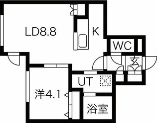 Pino kitamaruyama【4階】の間取り