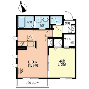 サングランドKT【2階】の間取り