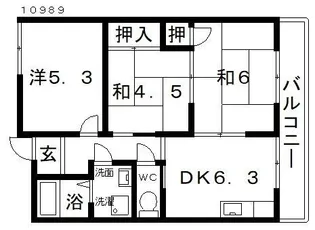 サンヒルズハイム【4階】の間取り