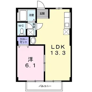 茨城県日立市小木津町1【アパート】の間取り