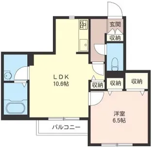 シャーメゾンアビヨン【2階】の間取り