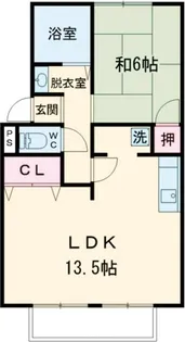 パークハイツB【2階】の間取り