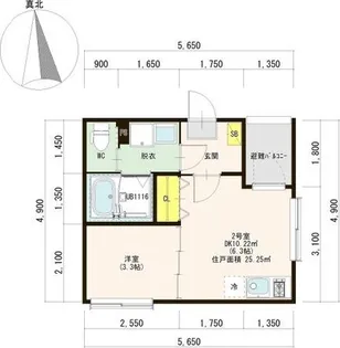 HT荒子町【1階】の間取り