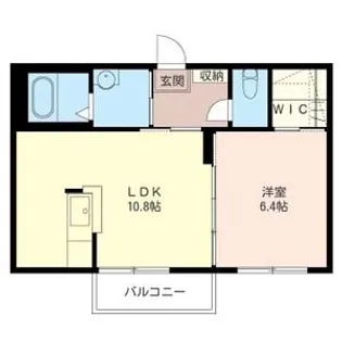 ウィステリア中央【1階】の間取り