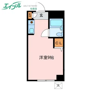 シティハウス松阪【2階】の間取り