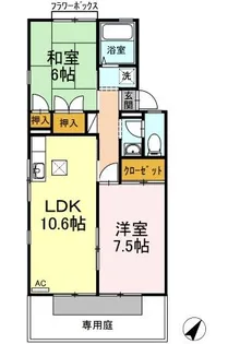 高知県香美市土佐山田町【アパート】の間取り