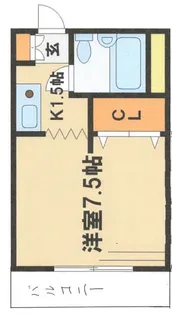 ジュネパレスコージーキャビン【1階】の間取り